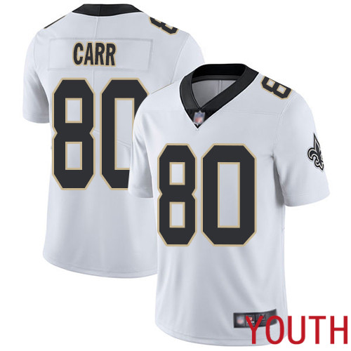 New Orleans Saints Limited White Youth Austin Carr Road Jersey NFL Football #80 Vapor Untouchable Jersey->youth nfl jersey->Youth Jersey